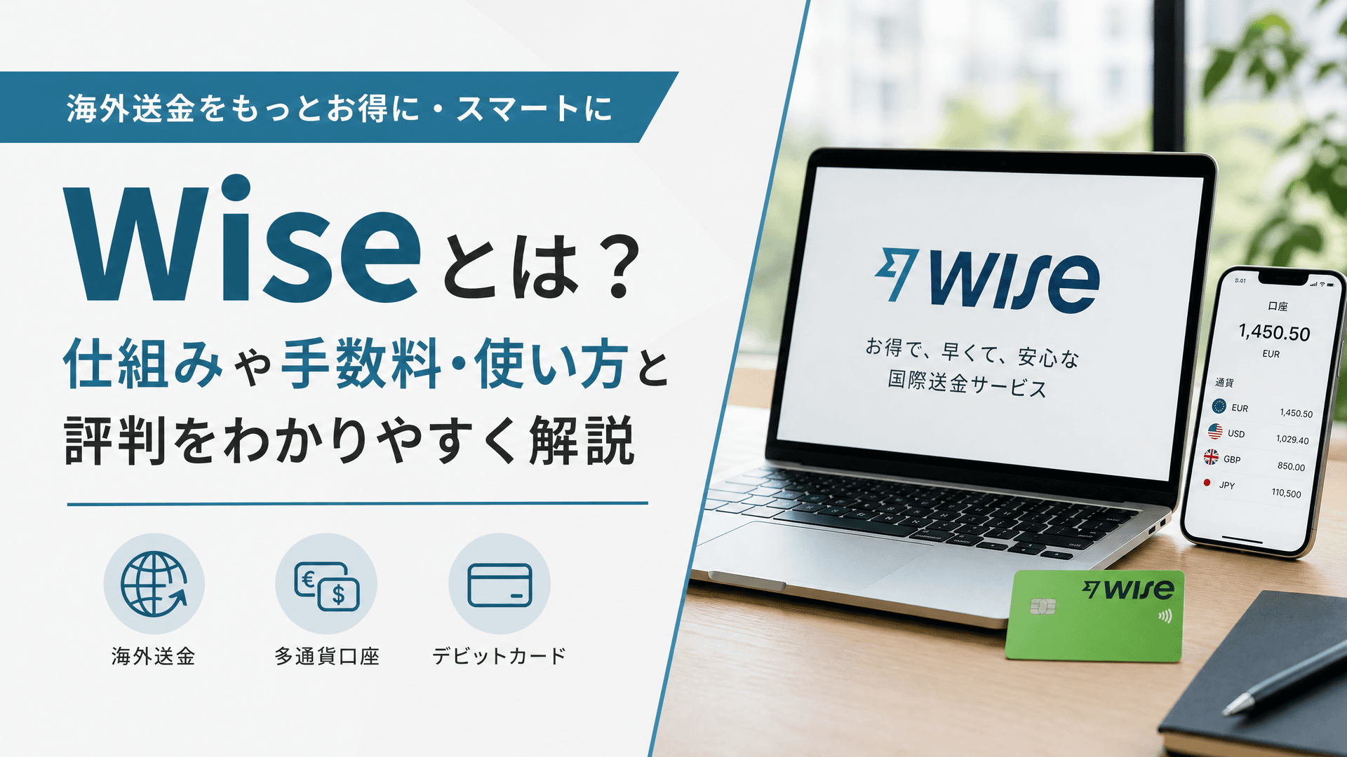 Wiseとは？仕組みや手数料・使い方と評判をわかりやすく解説